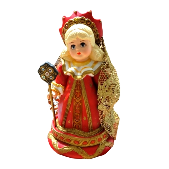1999 Hallmark Keepsake Madame Alexander Red Queen-Alice in Wonderland 4" Boxed - Picture 1 of 3